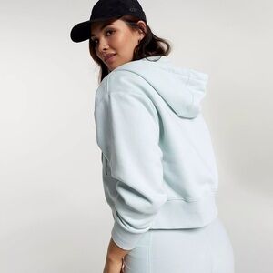 CALIA by Carrie Underwood Cropped Zip Hoodie Calming Green 1X